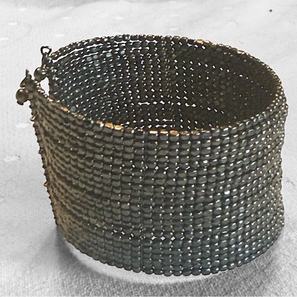 Bohemian Pewter Cuff Bracelet!
